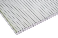 Plaques translucides / Glaroplate - Panneaux alvéolaires polycarbonate 16 mm structure en X, résistant a la chaleur L 1200 / H 6000 mm