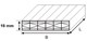 Polycarbonat Stegplatte 16 mm X-Struktur OPAL, B 2100 x L 6000 mm
