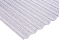 Plaques translucides / Glaroplate - Panneaux ondulés transparents Polypro polycarbonate clair 76/18, L 1045 / H 2500 mm